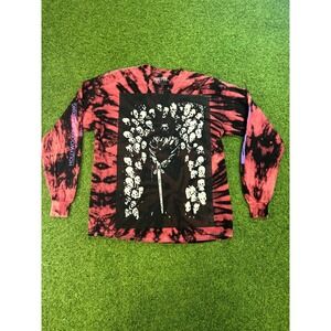 Post Malone Hollywoods Bleeding Tour Shirt Men Large Multi Tie Dye Graphic Print
